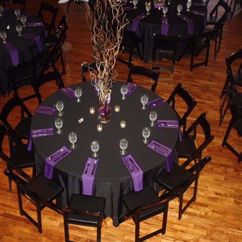 black and purple party supplies